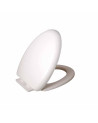 TAPA ASIENTO CAIDA LENTA ALONGADA BLANCA