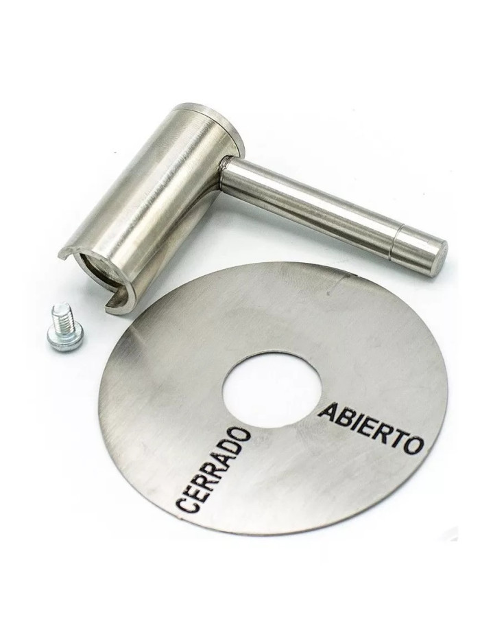 MANIJA PARA GAS EN ACERO INOX DE TORNILLO