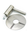 MANIJA PARA GAS EN ACERO INOX DE TORNILLO