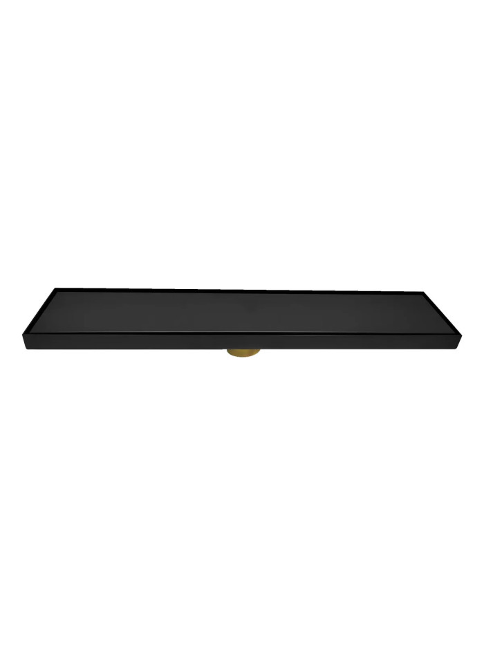 REJILLA DE PISO INVISIBLE 40CMS NEGRO MATE