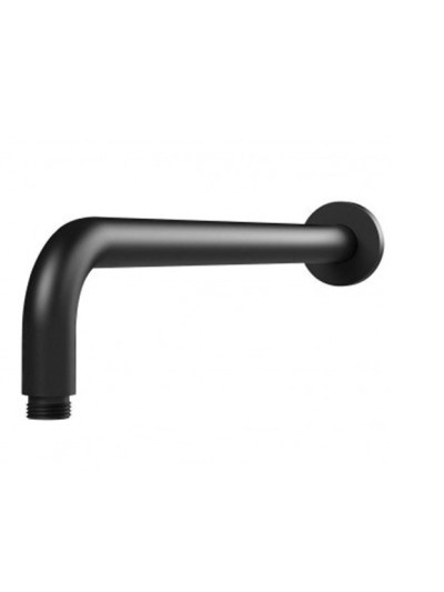 BRAZO DUCHA PARED REDONDO NEGRO MATE