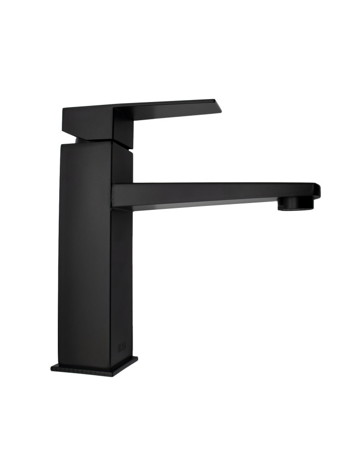 GRIFERIA MONOCONTROL  BAJO CUELLO RECTO NEGRO