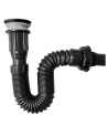 DESAGUE DE PUSH NEGRO CON SIFON EXTENSIBLE