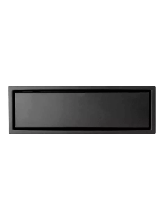 REJILLA DE PISO INIVIBLE NEGRO MATE 30CMS