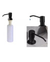 JABONERA DE COCINA SATINADA PLASTICA NEGRA