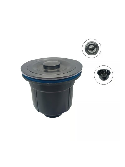 CANASTILLA DE COCINA NEGRO MATE 4 CONEXION 2 PULGADAS