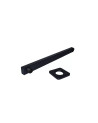 TUBO NEGRO CUADRADO DUCHA 40CMS