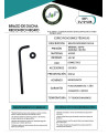 TUBO DE DUCHA REDONDO NEGRO 40 CM