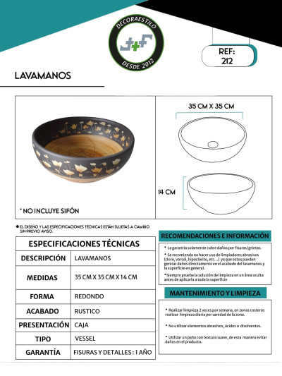 LAVAMANOS ARTESANAL