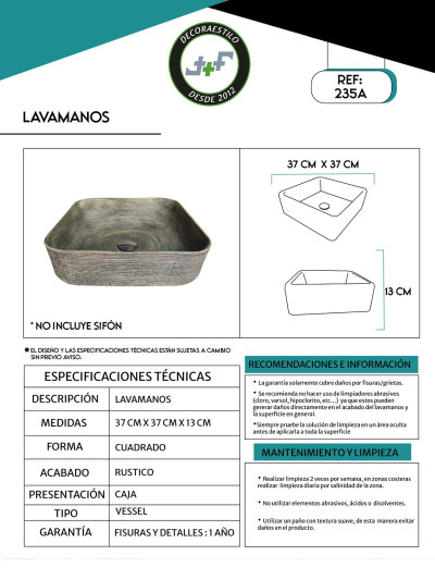 LAVAMANOS ARTESANAL 47*37*13