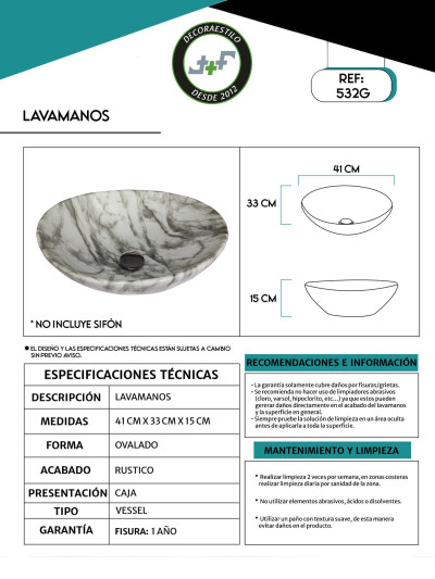LAVAMANOS RUSTICO
