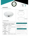 LAVAMANOS PORCELANA REDONDO 33cms