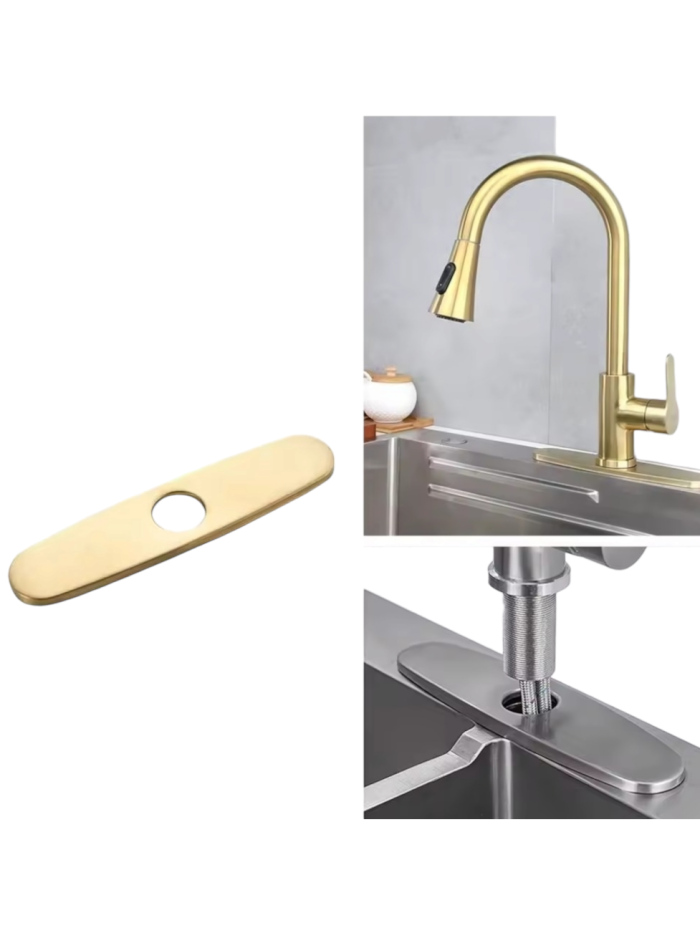 PLACA 8 PULGADAS BRUSHED GOLD