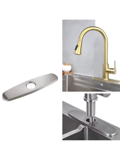 PLACA 8 PULGADAS BRUSHED NICKEL
