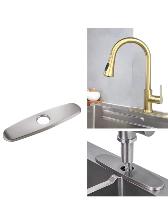 PLACA 8 PULGADAS BRUSHED NICKEL