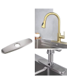 PLACA 8 PULGADAS BRUSHED NICKEL