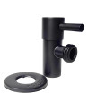 LLAVE DE ABASTO 1/2 X 1/2 METALICA NEGRA CON PALANCA