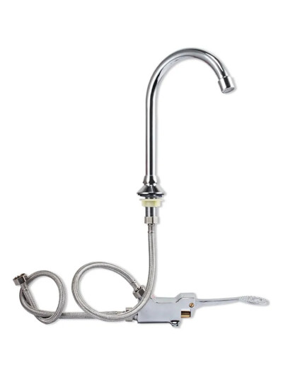 GRIFO DE PEDAL CON CUELLO Y MANGUERA
