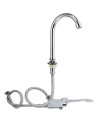 GRIFO DE PEDAL CON CUELLO Y MANGUERA