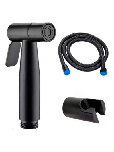 KIT DUCHA BIDET NEGRO MATE