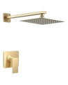 CONJUNTO DE DUCHA DORADO CEPILLADO
