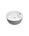 LAVAMANOS REDONDO CERAMICA BLANCA
