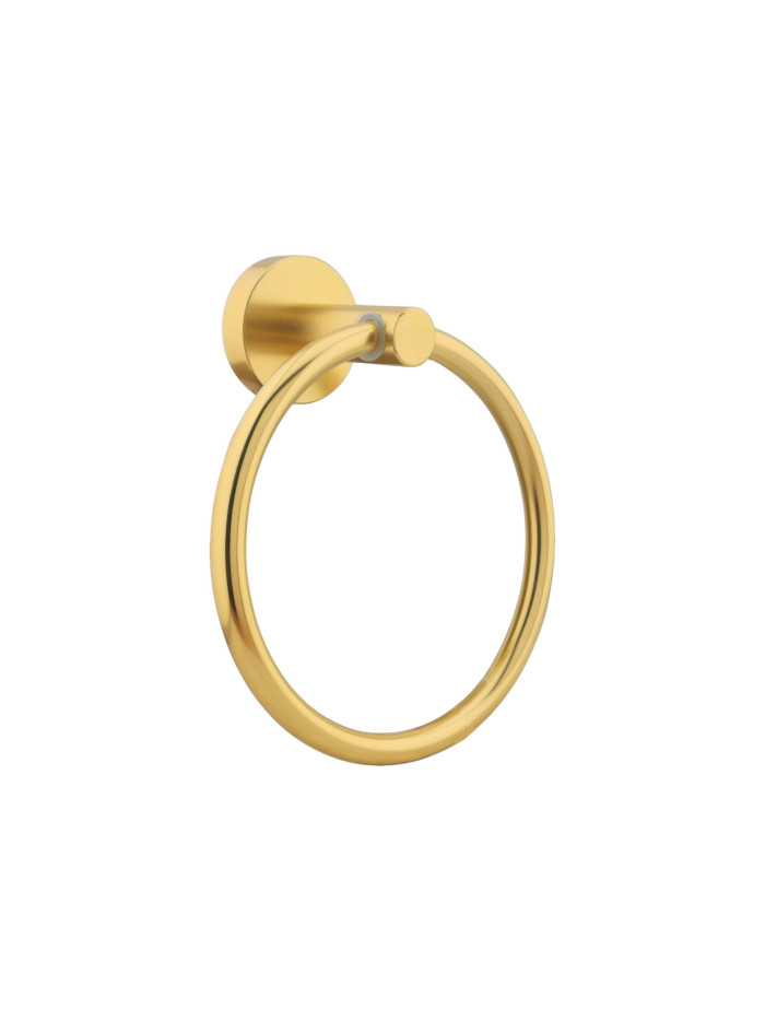 TOALLERO DE MANO ALUMINIO BRUSHED GOLD