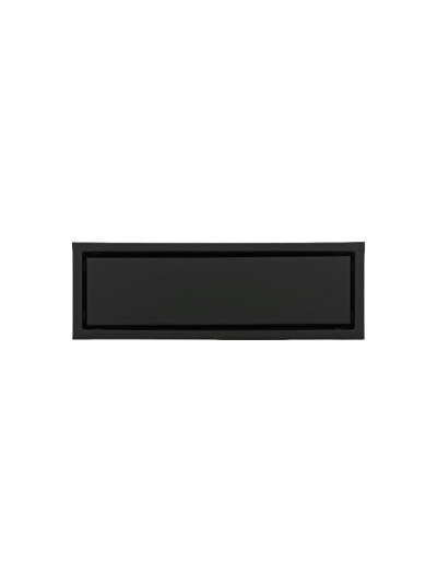 REJILLA DE PISO DE 30CMS NEGRO MATE