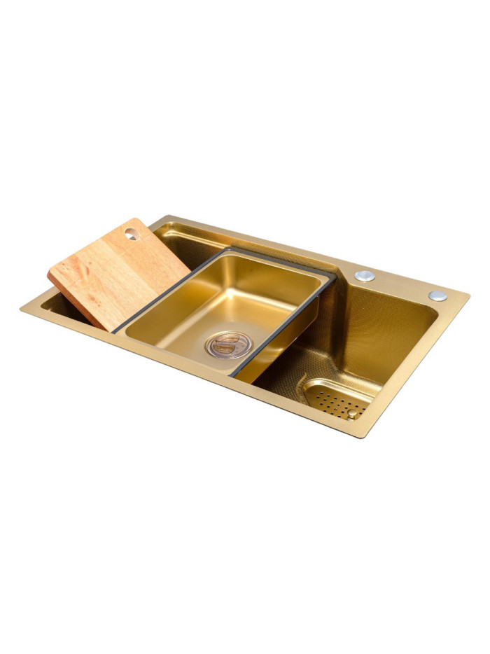 LAVAPLATOS RIEL 68X45 DORADO MATE