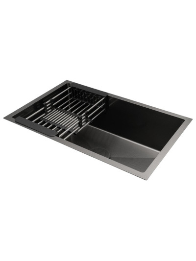 LAVAPLATOS SUS304 NEGRO 7045CM - 1 POZO