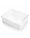 LAVAMANOS RECTANGULAR CERAMICA BLANCA