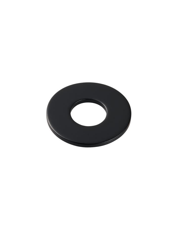 ESCUDO PLANO METALICO NEGRO