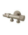 LLAVE DOBLE REGISTRO BIDET BRUSHED NIKCEL