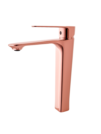 MEZCLADOR LAVAMANOS ALTO ORO ROSA