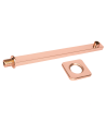 TUBO CUADRADO 40CM ORO ROSA