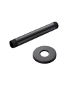 BRAZO DUCHA TECHO REDONDO 15CMS NEGRO MATE