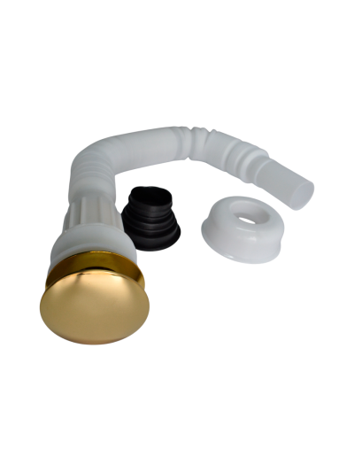 DESAGUE DE PUSH PLASTICO DORADO