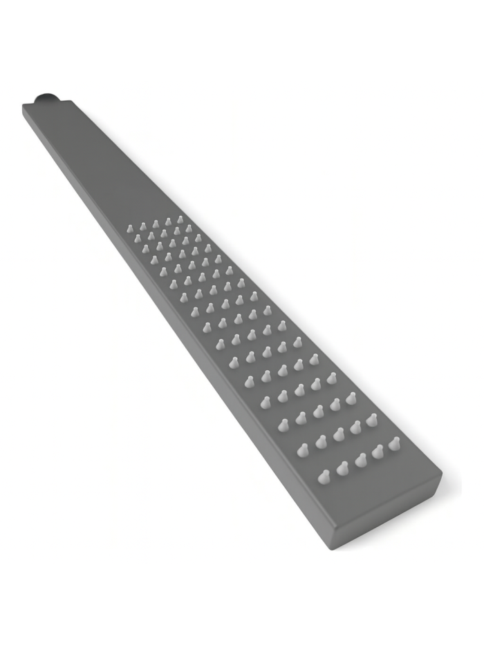 DUCHA RECTANGULAR DE 60 CM GRIS METAL