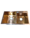LAVAPLATOS 75X41CMS DOBLE ORO ROSA