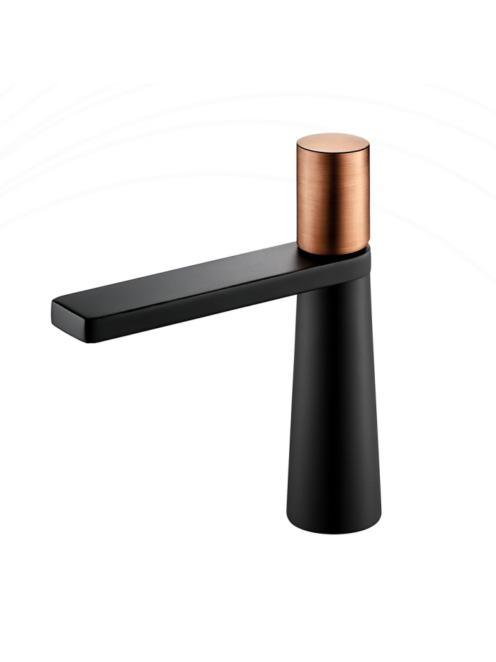 MONOCONTROL BAJO NEGRO MATE+ORO ROSA TEXTURIZADO