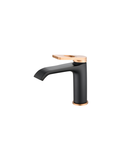 MONOCONTOL BAJO SPACCO NEGRO MATE+ORO ROSA TEXTURIZADO
