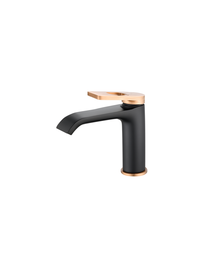MONOCONTOL BAJO SPACCO NEGRO MATE+ORO ROSA TEXTURIZADO