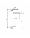 MONOCONTROL ALTO SOTTILE NICKEL TEXTURIZADO
