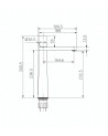 MONOCONTROL LVM DRITTO NEGRO MATE+ORO ROSA TEXTURIZADO