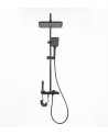 COLUMNA DUCHA PIANOFORTE GRIS CONCRETO+NEGRO MATE