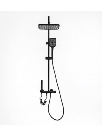 COLUMNA DUCHA PIANOFORTE NEGRO MATE