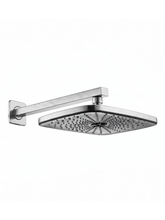 RGADERA RECTANGULAR 10" NIQUEL CEPILLADO