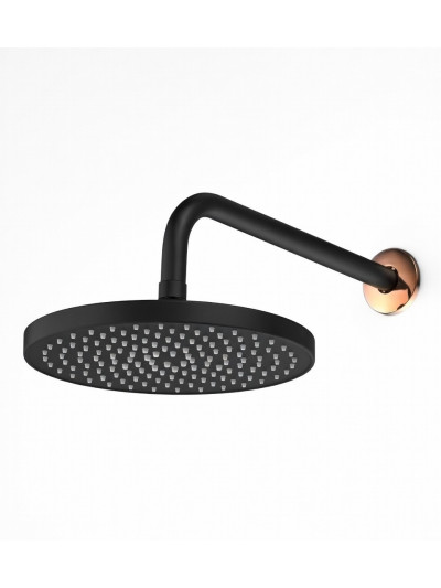 REGADERA REDONDA10" NEGRO+ORO ROSA