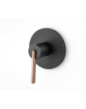 MONOCONTROL DE DUCHA SOTTIELE NEGRO MATE+ ORO ROSA TEXTURIZADO