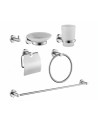 KIT DE ACCESORIOS 6 PIEZAS NIQUEL TEXTURIZADO